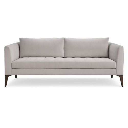 Sofá Habitare Sierra Muebles Chile en madera maciza con espuma D26 y patas en madera Grandis