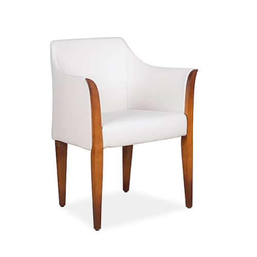 Silla de comedor Pekka Sierra Muebles Chile con estructura de acero 1020, espuma inyectada y patas de madera maciza Grandis 62 x 54 x 84 cm