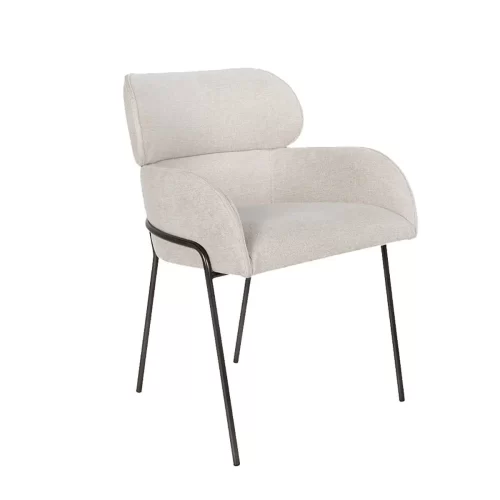 Silla de comedor Julian Sierra Muebles Chile con estructura multilaminada, base de acero inoxidable y espuma D30 57 x 57 x 81 cm