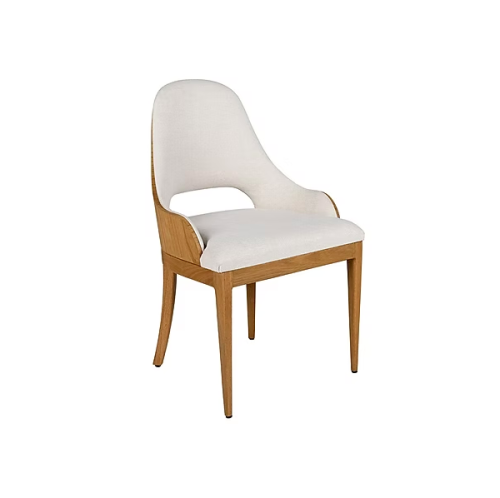 Silla de comedor Yves respaldo madera Sierra Muebles Chile con estructura multilaminada y patas Grandis espuma D30 57 x 53 x 91 cm