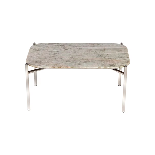mesa de centro Le Tour Sierra Muebles de piedra natural con patas de acero inoxidable