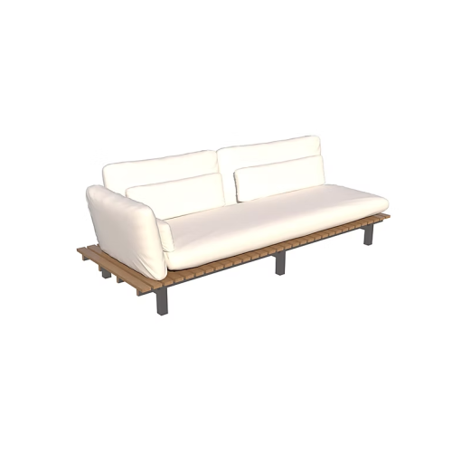 Sofá Reclinable Riviera con Brazo Sierra Muebles Chile – sofá moderno con estructura Compuesto Sierra, base Inox y respaldo/ brazo reclinables.