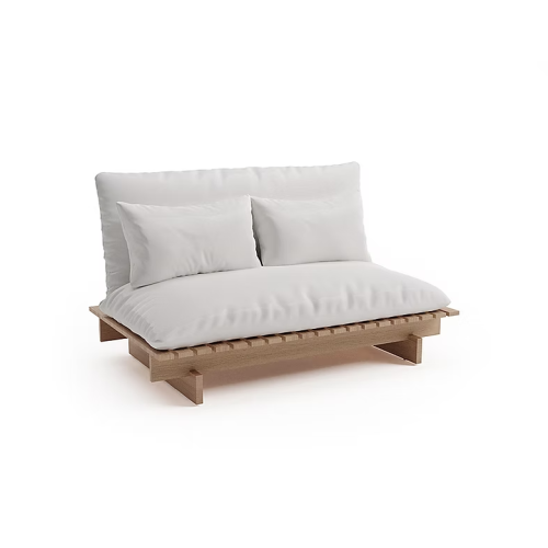 Sofá Reclinable Osíris Sin Brazo Sierra Muebles Chile – módulo reclinable en madera Grandis con espuma D26.