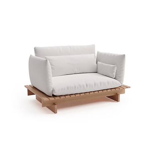 Sofá Reclinable Osíris con Dos Brazos Sierra Muebles Chile – sofá compacto reclinable en madera Grandis con espuma D26.