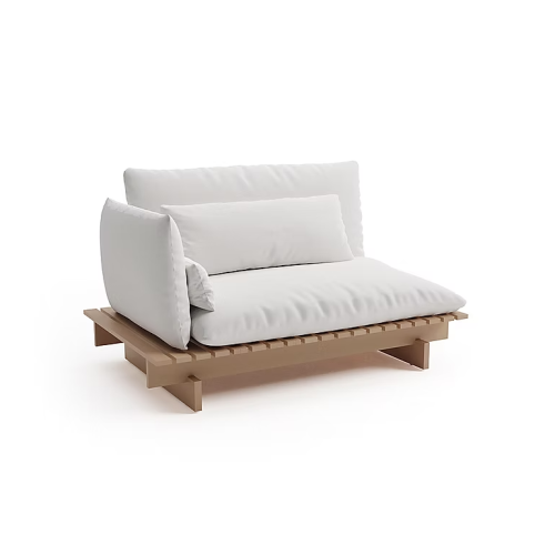 Sofá Reclinable Osíris con Un Brazo Sierra Muebles Chile – módulo reclinable en madera Grandis con espuma D26.