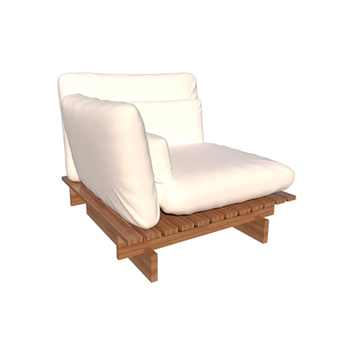 Sofá Reclinable Osíris con Un Brazo Sierra Muebles Chile – módulo reclinable compacto en madera Grandis con espuma D26.