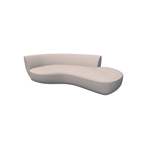 Sofá Hadid Garden Curvo Izquierdo | Muebles de exterior Sierra Muebles Chile. Sofá Hadid Garden Curvo Encosto Izquierdo Sierra Muebles Chile – módulo para exterior con estructura naval y espuma para intemperie.