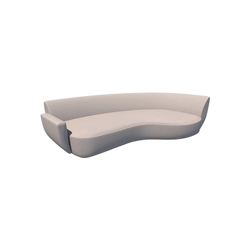 Sofá Hadid Garden Curvo Derecho | Muebles de exterior Sierra Muebles Chile. Sofá Hadid Garden Curvo Derecho con Brazo Izquierdo Sierra Muebles Chile – módulo exterior con estructura naval y espuma especializada.