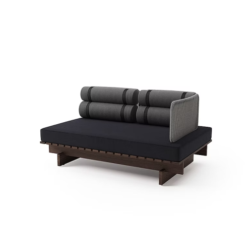 Sofá Danúbio Corda Trenzada con Un Brazo | Muebles de lujo Sierra Muebles Chile.