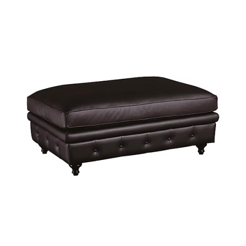 Puff Chesterfield en madera maciza y espuma D26 – Sierra Muebles