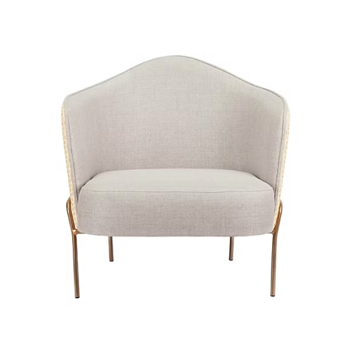 Poltrona Eden base inox con opción de respaldo en palha – Sierra Muebles