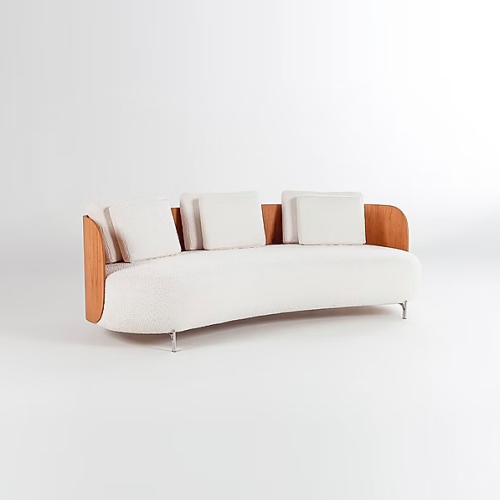 Sofá Le Tour en madera maciza y pies de inox – Sierra Muebles