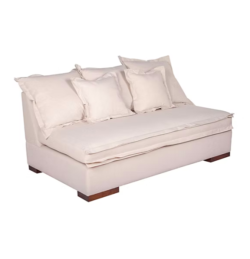 Módulo Austin sin brazo Módulo Austin sin brazo 160 cm con borde pastel – Sierra Muebles