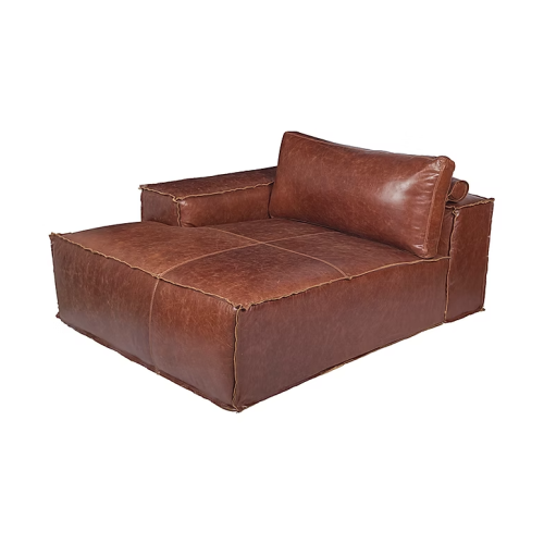 Chaise Soho con brazo izquierdo en madera Grandis — Sierra Muebles Chaise Soho con Brazo Izquierdo