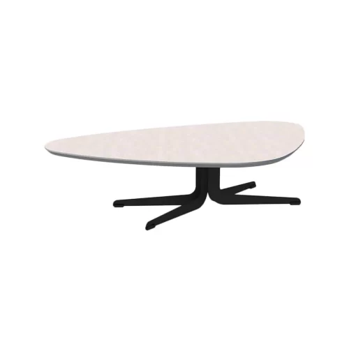 mesa de centro Normandia Sierra Muebles en piedra natural con base de acero pintado